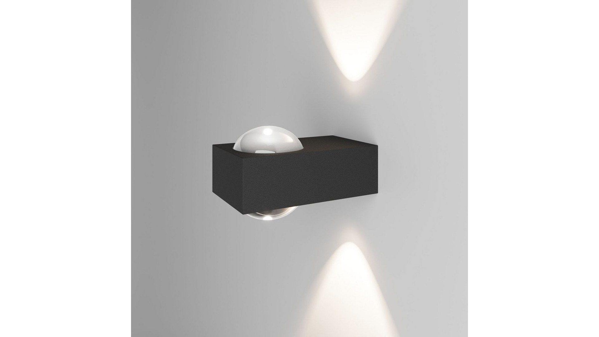 Уличный настенный светильник Elektrostandard Lenses черный 35191/W 4690389216428 a070458