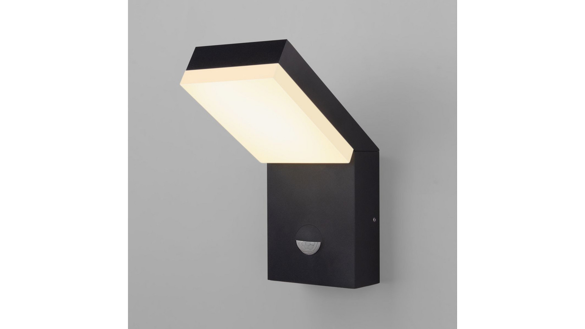 Уличный настенный светильник с датчиком движения Elektrostandard Sensor 1541 TECHNO LED черный 4690389219245 a072087