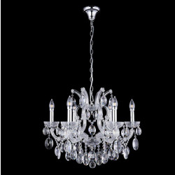 Подвесная люстра Crystal Lux Hollywood SP6 Chrome