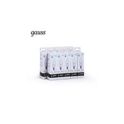 Лампа светодиодная Gauss E14 6W 4100K свеча на ветру матовая 34126