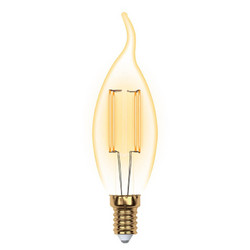 Лампа светодиодная филаментная (UL-00002397) Uniel E14 5W 2250K прозрачная LED-CW35-5W/GOLDEN/E14 GLV21GO